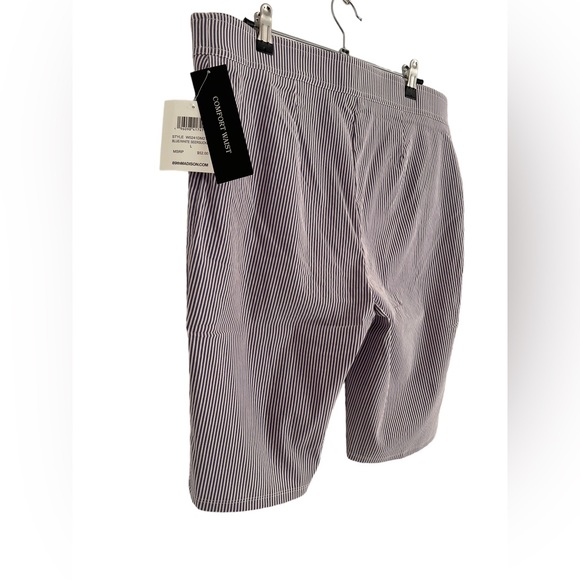 NWT 89TH Madison. Women Striped Short. Size L Color Blue White - Picture 9 of 12